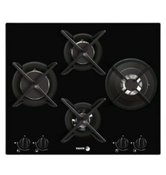 Fagor CFI-4GLSTA/BUT Встроенный Gas hob Черный плита