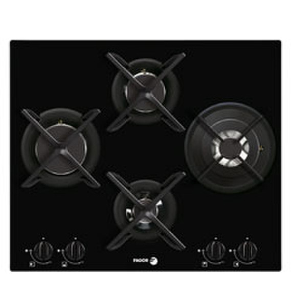 Fagor CFI-4GLSTA/NAT Встроенный Gas hob Черный плита