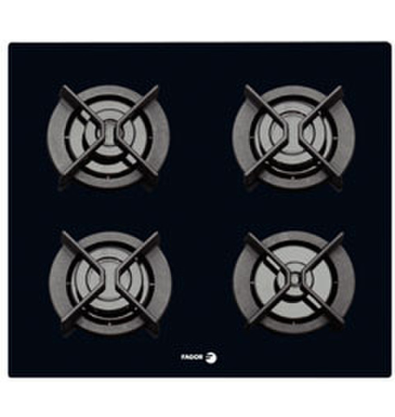 Fagor 6CFP-4GLS/BUT built-in Gas hob Black hob