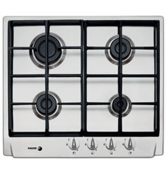 Fagor 6FI-4GLSX/BUT Встроенный Gas hob Нержавеющая сталь плита