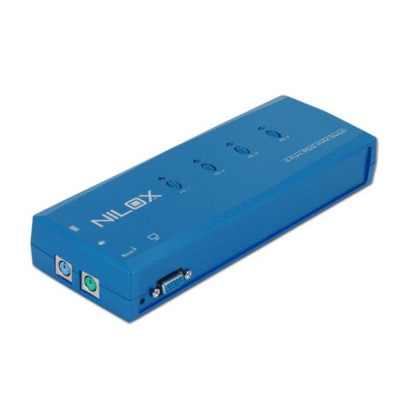 Nilox 16NXKV14P2001 Blau Tastatur/Video/Maus (KVM)-Switch