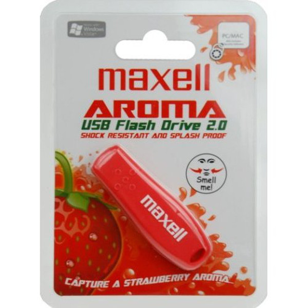 Maxell USB Aroma 4GB 4GB USB 2.0 Type-A Red USB flash drive