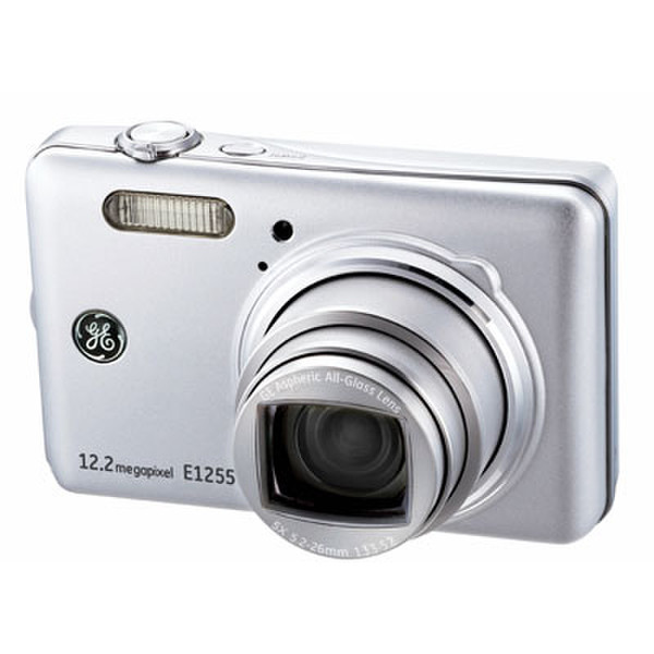 General Electric E1255W 12.2 MP Компактный фотоаппарат 12.2МП CCD 4032 x 3024пикселей Cеребряный