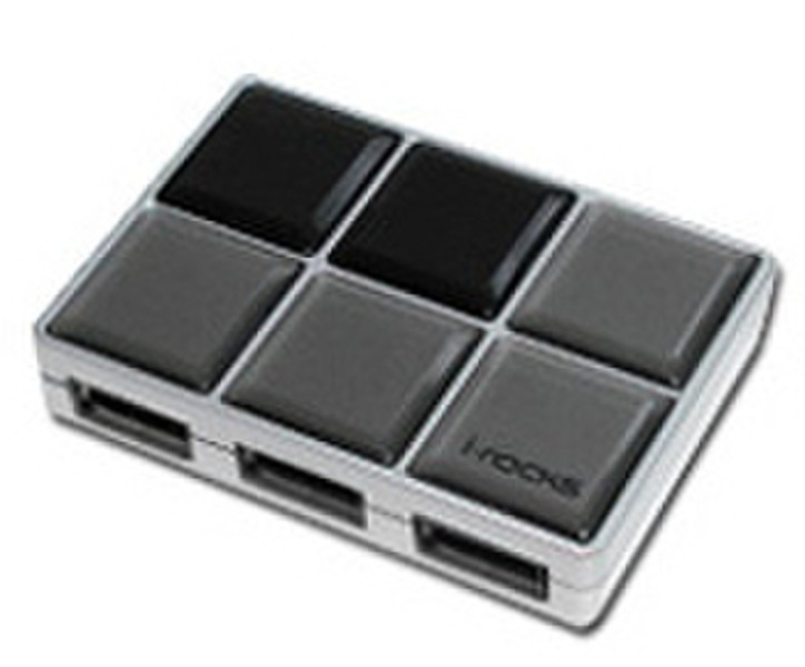 i-rocks IR-4370 Ice Cube 480Мбит/с Серый хаб-разветвитель