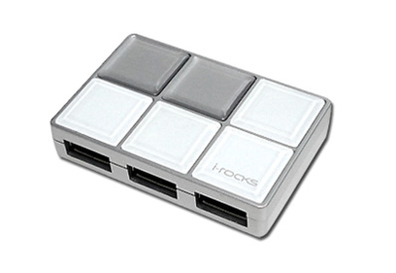 i-rocks IR-4370 Ice Cube 480Mbit/s White interface hub