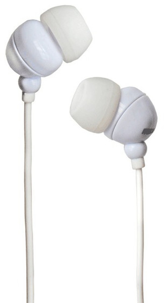 Maxell Plugz Binaural Verkabelt Weiß Mobiles Headset