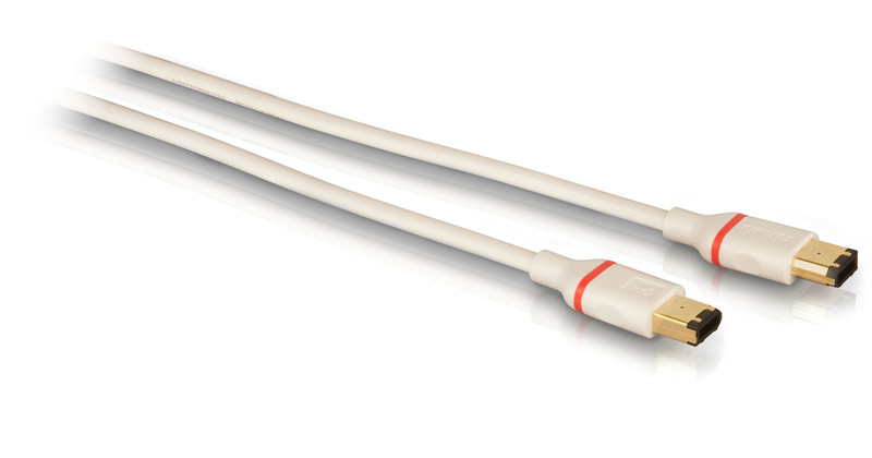 Philips SWF2124S/27 1.83m 6-p 6-p White firewire cable