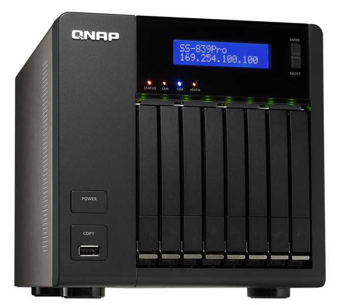 QNAP SS-839 Pro Turbo NAS 2.5