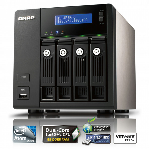 QNAP TS-459 Pro Turbo NAS 2.5