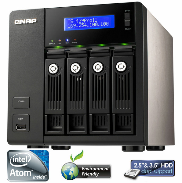 QNAP TS-439 Pro II Turbo NAS 2.5