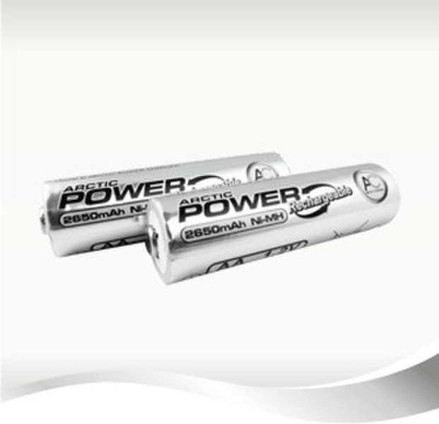 ARCTIC Power AA Rechargable 4-pk Nickel-Metal Hydride (NiMH) 2650mAh 1.2V rechargeable battery