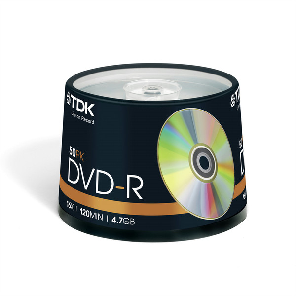 TDK 50 x DVD-R 4.7GB 4.7GB DVD-R 50Stück(e)