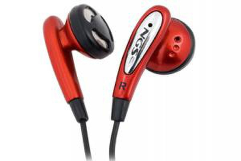 NGS NETStereo Binaural In-ear Red headset