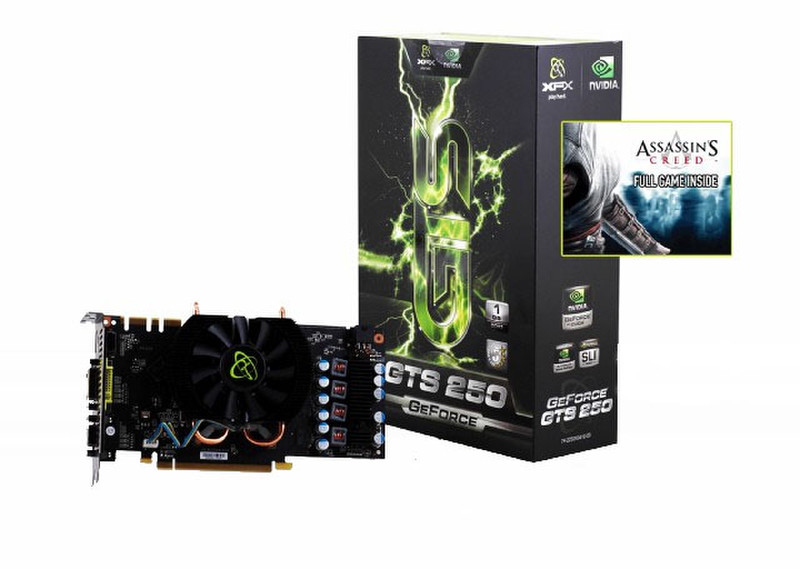 XFX GeForce GTS 250 GeForce GTS 250 1GB GDDR3