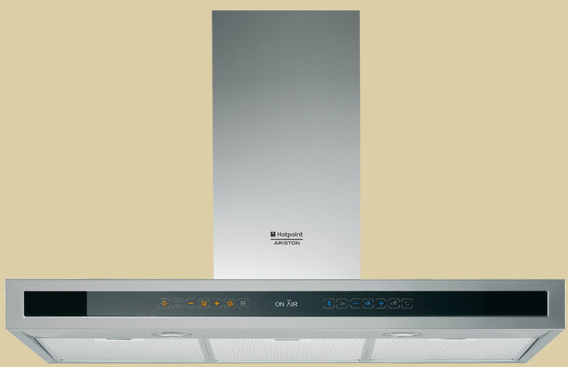 Hotpoint HZTH 9 IX Wall-mounted 620m³/h Stainless steel cooker hood