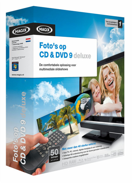 Magix Foto's op CD & DVD 9 deluxe