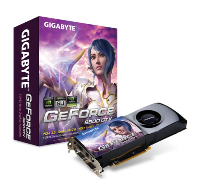 Gigabyte GV-NX98X5B GeForce 9800 GTX GDDR3 видеокарта