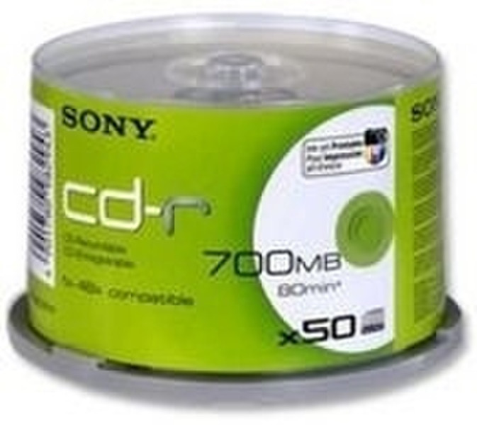 Sony 40X10CDQSPIP CD-R 700МБ 50шт чистые CD