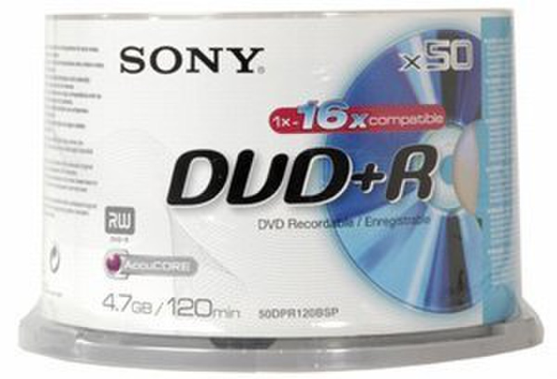 Sony 40X10DPRSP-IT 4.7GB DVD+R 50Stück(e) DVD-Rohling