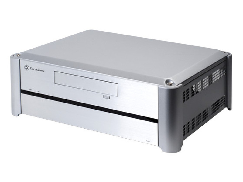 Silverstone GD02S Desktop Silber Computer-Gehäuse