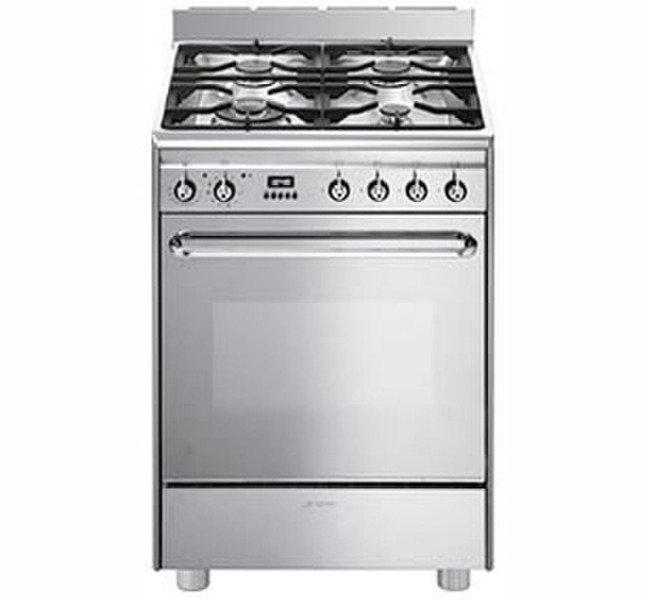 Smeg CP60X7 Built-in Gas hob A Stainless steel cooker