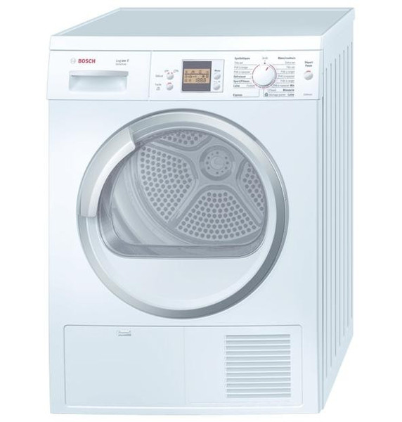 Bosch WTS86580FF Отдельностоящий Фронтальная загрузка 8кг Белый сушилка для белья