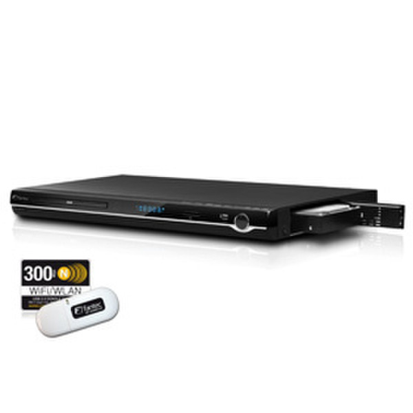 Fantec XMP600 + WiFi Media Player WLAN Schwarz Digitaler Mediaplayer