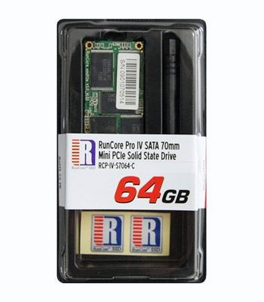 RunCore 64GB Pro IV 70mm PCI-Express SATA II SSD Serial ATA II Solid State Drive (SSD)