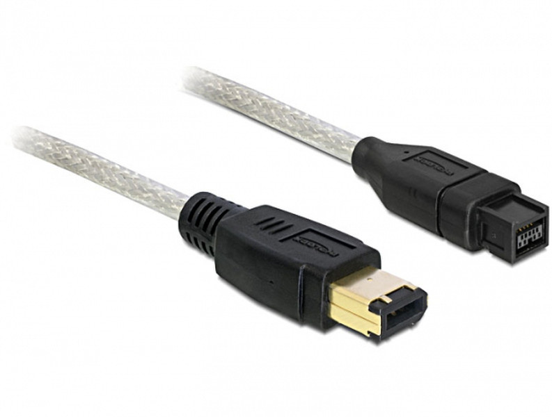 DeLOCK FireWire B/A, 1m 1м Серый FireWire кабель
