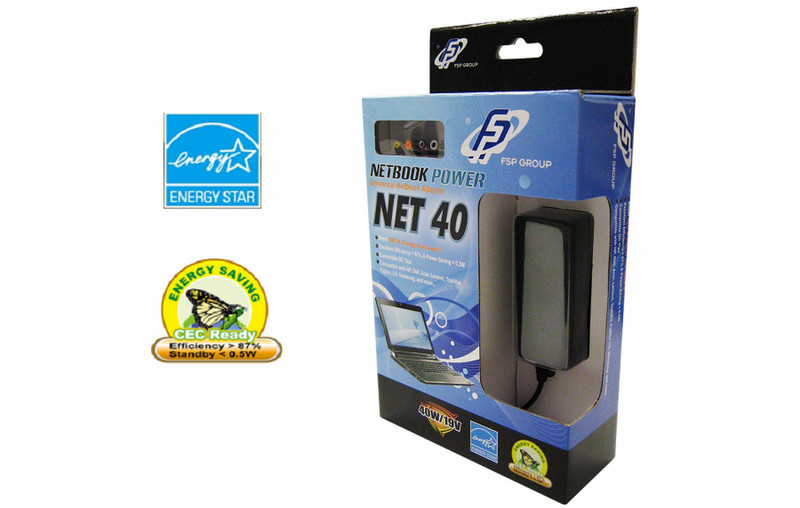 FSP/Fortron NET 40 40Вт Черный адаптер питания / инвертор