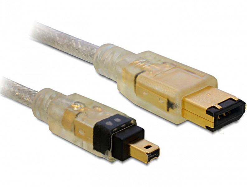 DeLOCK FireWire A/A, 1.0m 1m Grau Firewire-Kabel