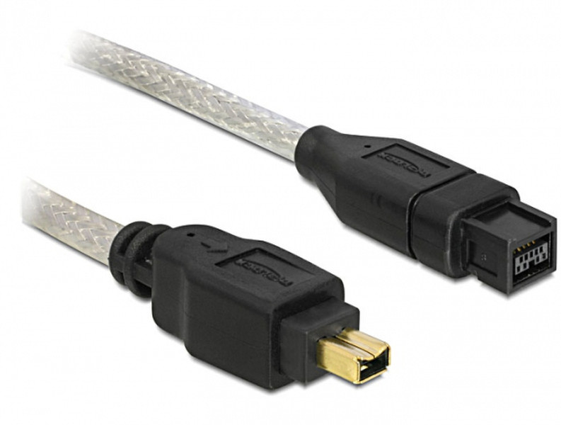 DeLOCK FireWire A/B, 2.0m 2m Grey firewire cable