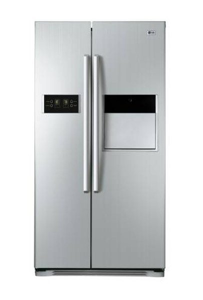 LG GW-C207FLQA freestanding A Silver side-by-side refrigerator