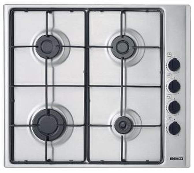 Beko HTZG 64110 SX Tisch Gaskochfeld Edelstahl