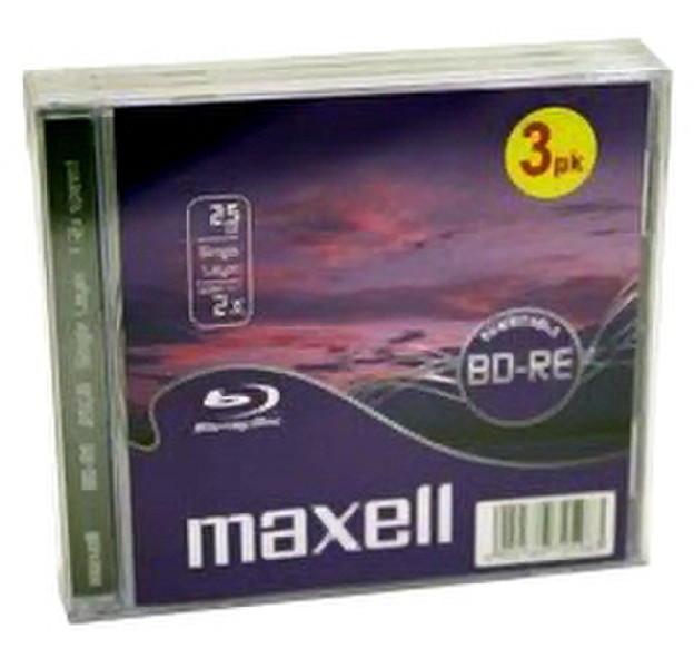 Maxell 725983 25GB BD-RE 3Stück(e) Leere Blu-Ray Disc