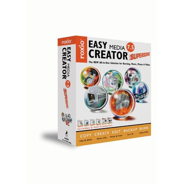 Roxio Easy Media Creator Supersonic 7.5, 35-100u