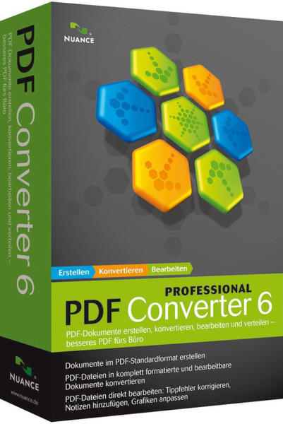 Nuance PDF Converter Professional 6, 30001+u, EN