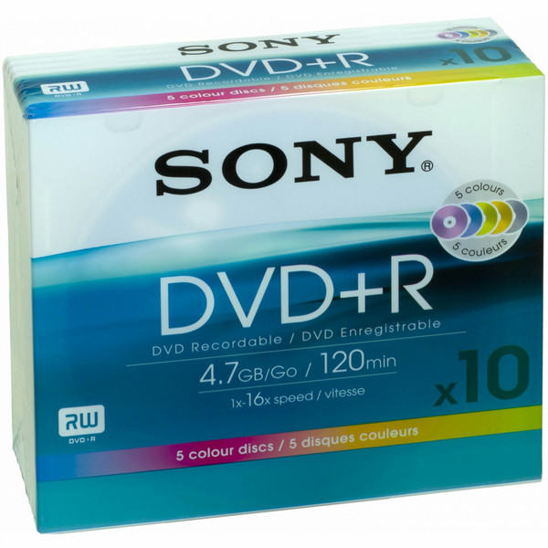 Sony 10DPR120BSLX blank DVD