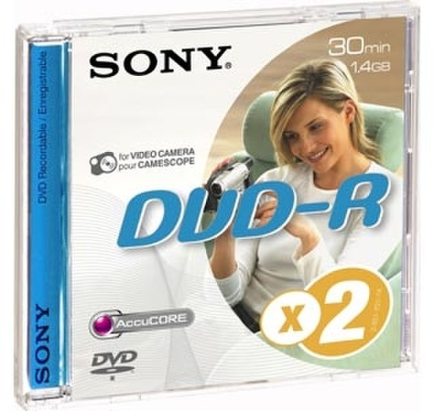 Sony 2 x DVD-R, 8 cm 2DMR30A 1.4GB 2Stück(e)