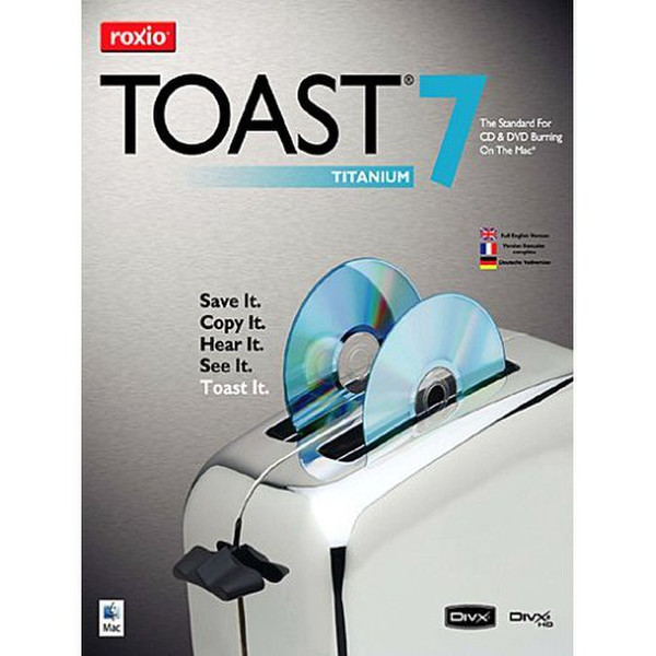 Roxio Toast 7 Titanium, 10-34u, EN, GOV/EDU