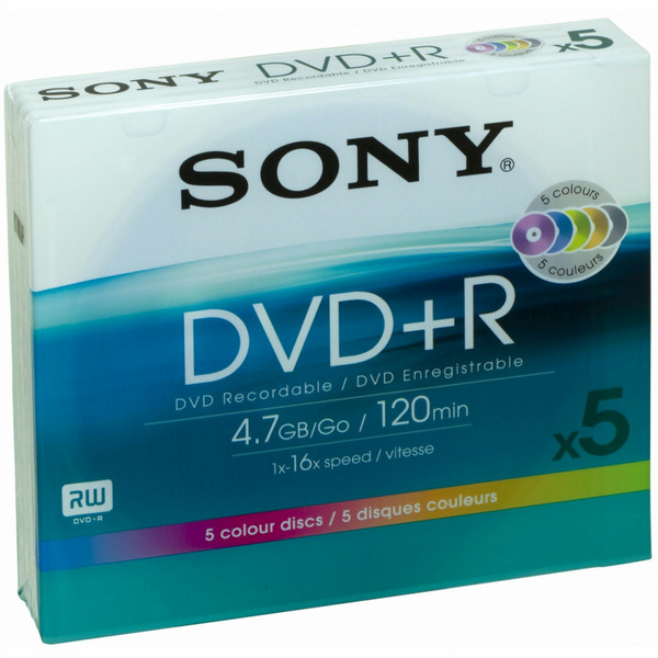 Sony DVD+R 4.7GB 5pc(s)