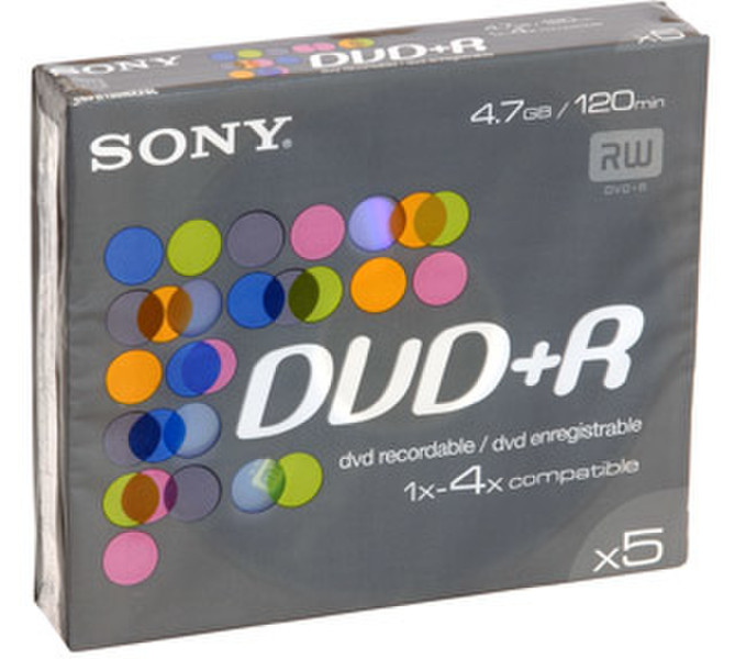 Sony DVD+R 4.7GB 5pc(s)