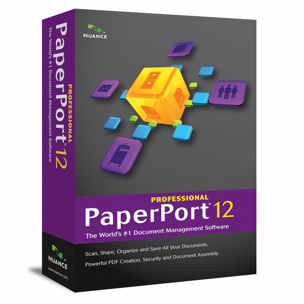 Nuance PaperPort Professional 12, 500-999u, EN