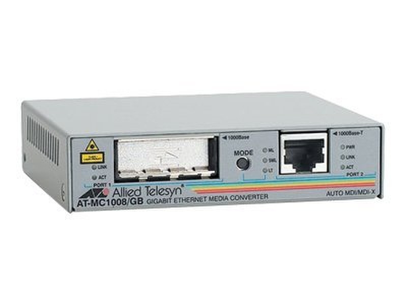 Allied Telesis AT-MC1008/GB Gigabit Ethernet Media Converter 1000Mbit/s Netzwerk Medienkonverter