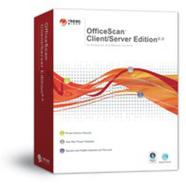 Trend Micro OfficeScan Client/Server Suite Standard 10, 12m, 251-500u, Renewal, Gov