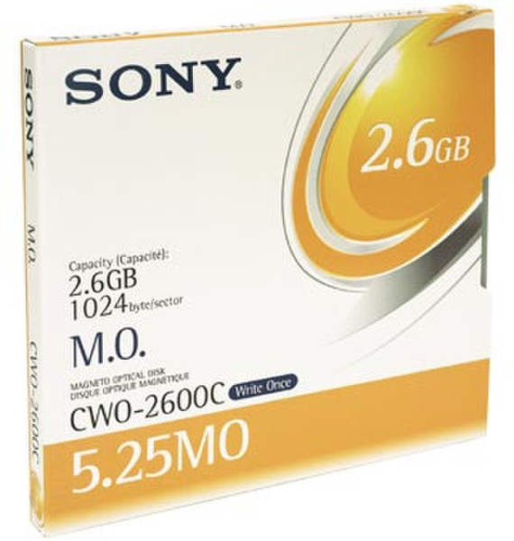 Sony CWO2600 magneto optical disk