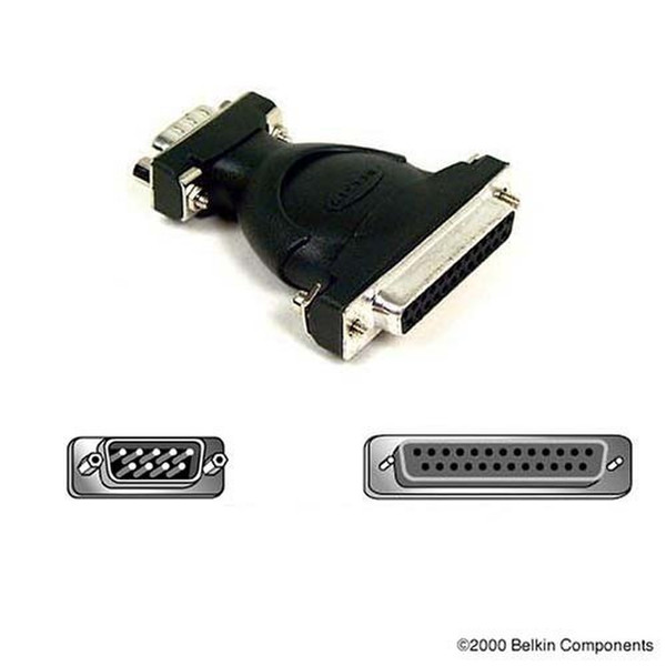 Belkin Gender changer, DB9 Male to DB25 Male DB9 Male/DB25 Male wire connector