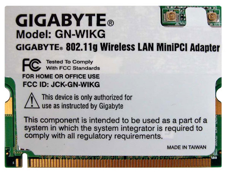 Gigabyte GN-WIKG 54Mbit/s networking card