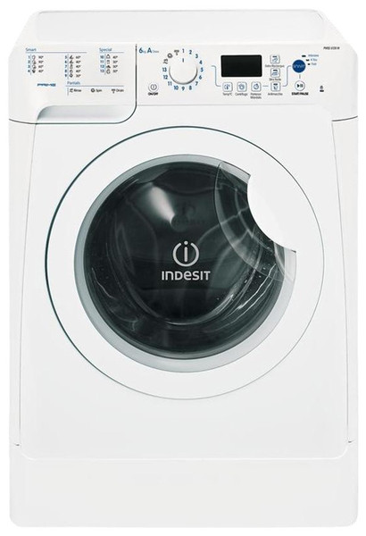 Indesit Maxi PWE 8128 W (EU) Отдельностоящий Фронтальная загрузка 8кг 1200об/мин A+ Белый стиральная машина