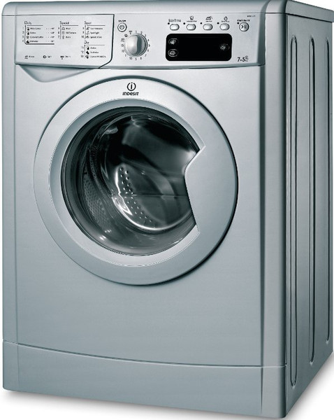 Indesit IWDE 7125 S freestanding Front-load B Silver washer dryer